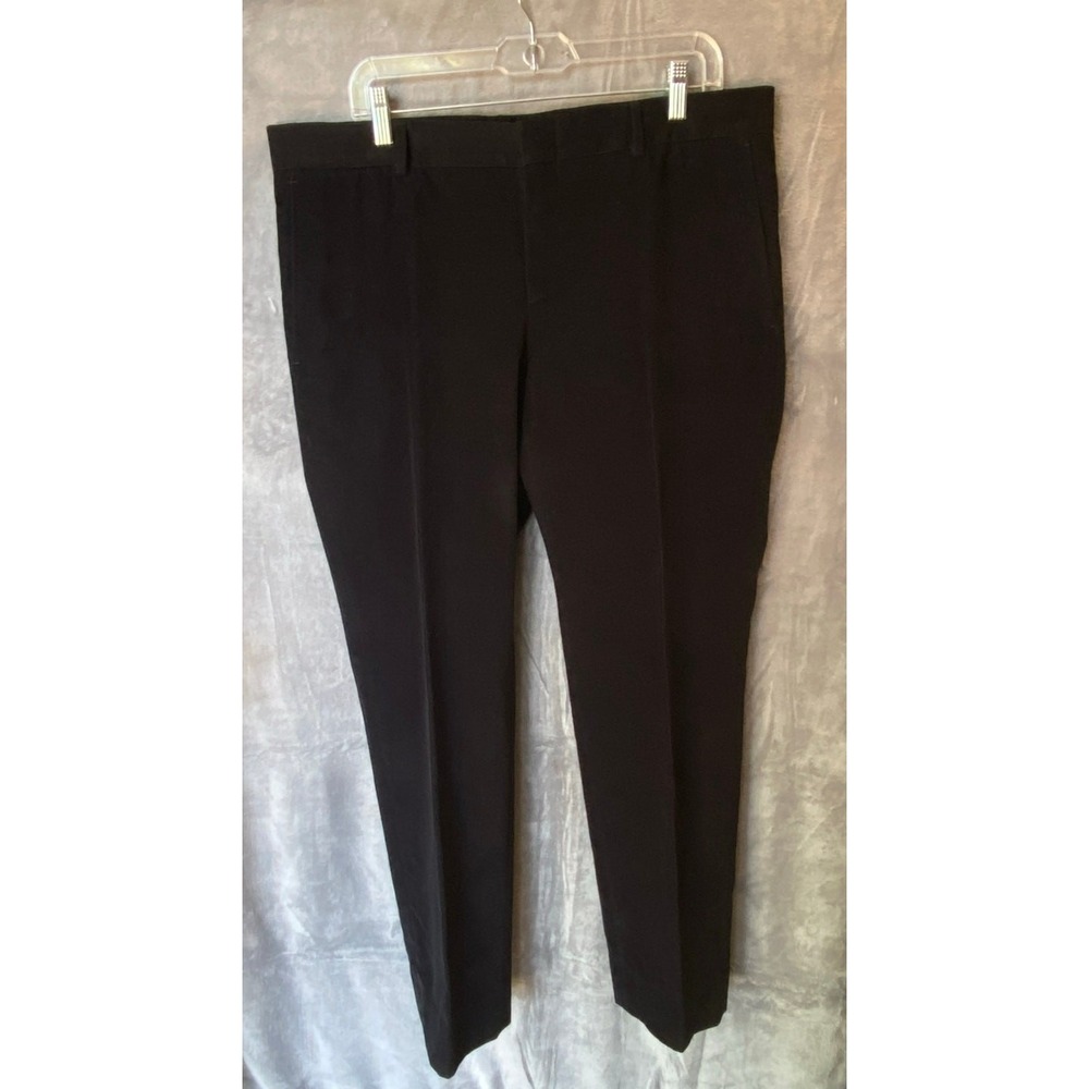 Gucci Men's 50R 34X32 Pinwale Fine Wale Corduroy Pants Flat Front Black